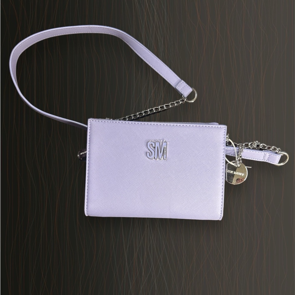 🆕 Steve Madden Digital Lavender Faux Leather “All In One” Crossbody Bag 💜